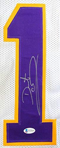 Daunte Culpepper Autographed White Pro Style Jersey- Beckett Witness Authentication L1 - Image 3