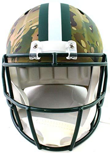 Davante Adams Autographed Packers Full Size Camo Helmet- Beckett Witnessed White - Image 4