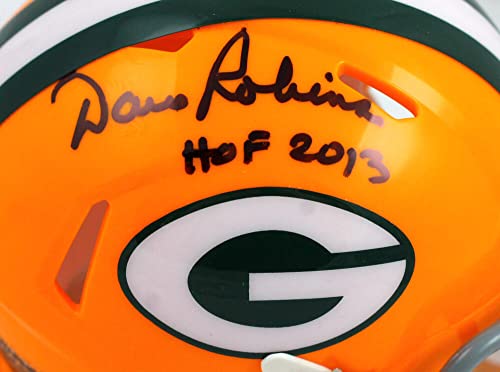 Dave Robinson Autographed Green Bay Packers 61-79 Speed Mini Helmet W/HOF-Prova Auth Black - Image 3