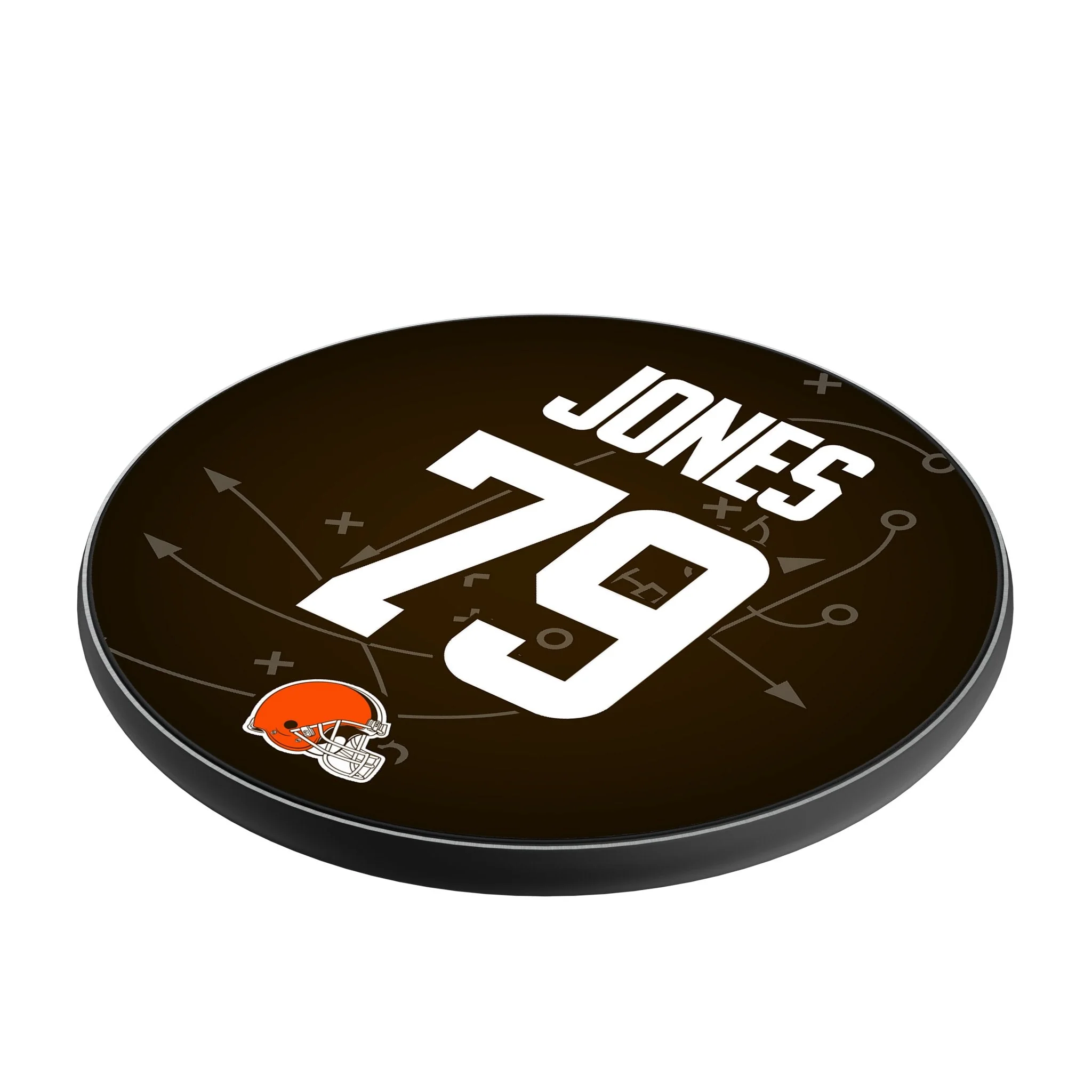 Dawand Jones Cleveland Browns 79 Ready 15-Watt Wireless Charger - Image 2