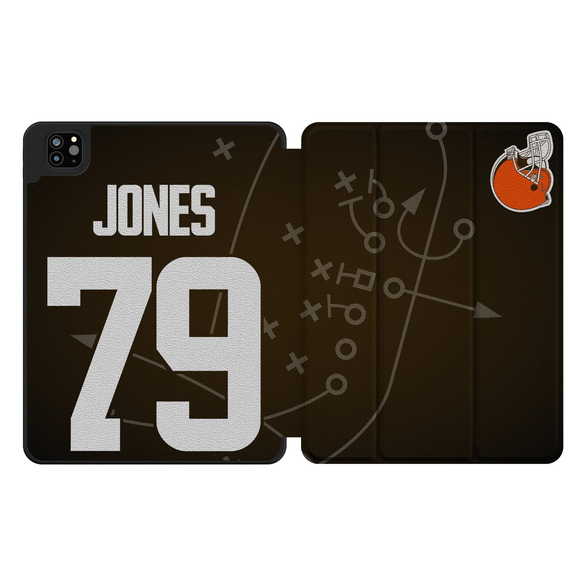 Dawand Jones Cleveland Browns 79 Ready Tablet Case for Apple iPad