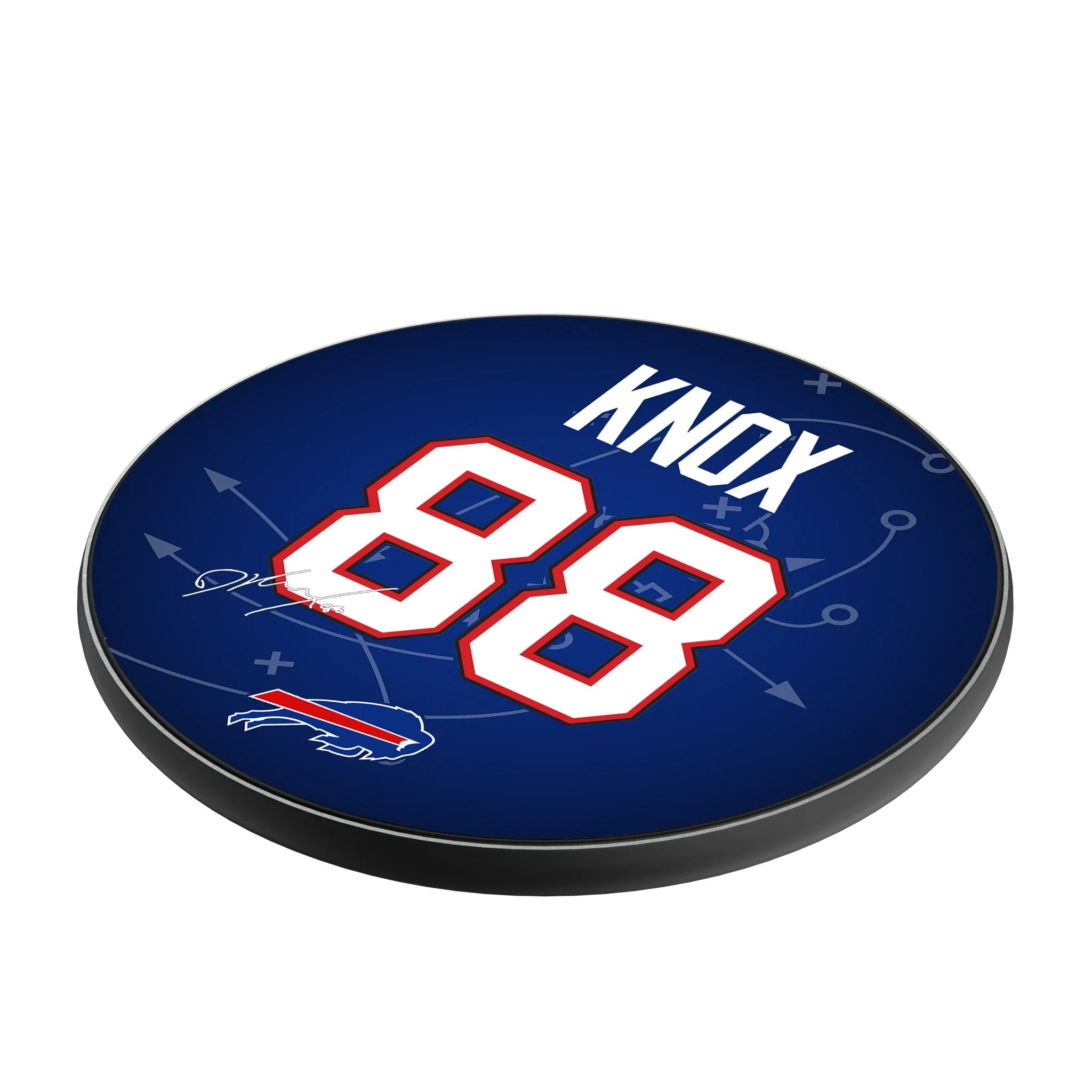 Dawson Knox Buffalo Bills 88 Ready 15-Watt Wireless Charger - Image 2