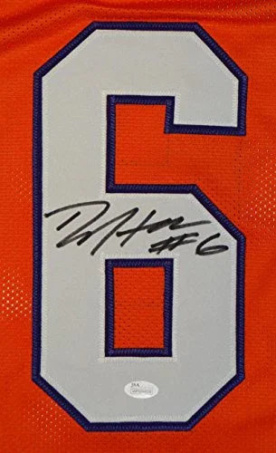 DeAndre Hopkins Autographed Orange College Style Jersey- JSA W Authenticated - Image 3