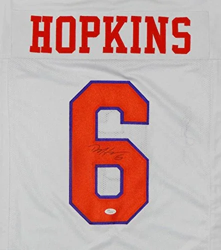 Deandre Hopkins Autographed White College Style Jersey - JSA W Auth 6 - Image 2