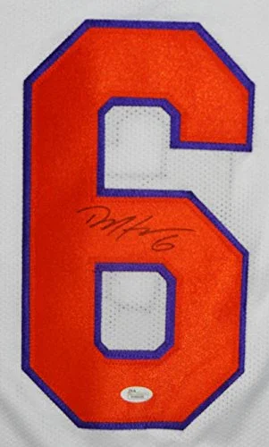 Deandre Hopkins Autographed White College Style Jersey - JSA W Auth 6 - Image 3