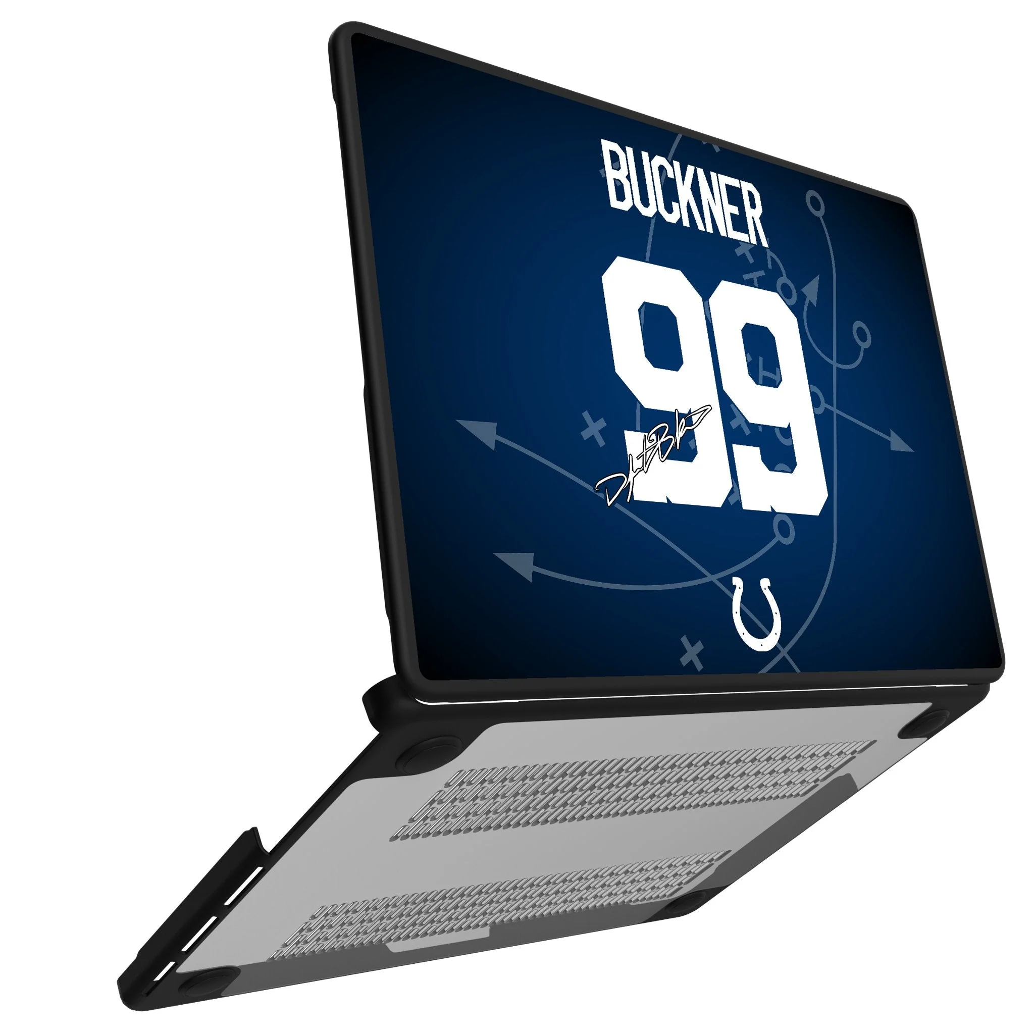 DeForest Buckner Indianapolis Colts 99 Game Tactic Laptop Case for Apple MacBook - Image 2