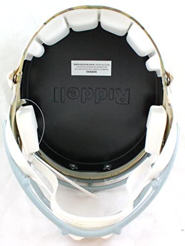 Deion Sanders Autographed 49ers F/S Camo Speed Helmet-Beckett W Hologram White - Image 2