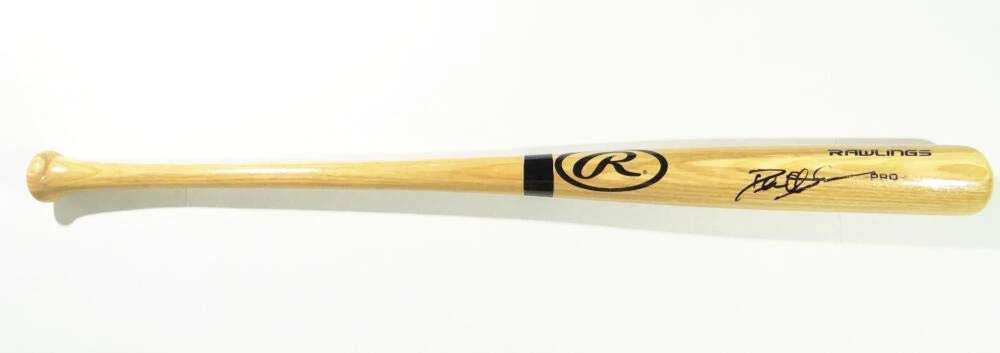 Deion Sanders Autographed Blonde Big Stick Baseball Bat- Beckett W Auth Black - Image 2