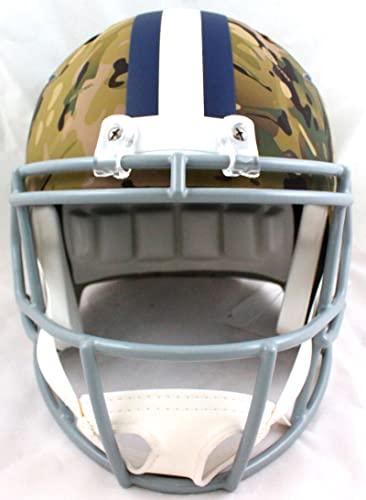 Deion Sanders Autographed Cowboys F/S Camo Speed Helmet-Beckett W Hologram White - Image 4