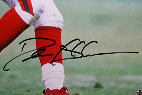 Deion Sanders Autographed SF 49ers 16x20 Backpedaling HM Photo- Beckett W Black - Image 2