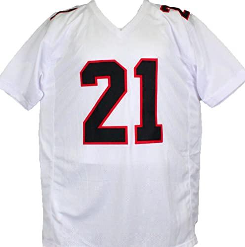 Deion Sanders Autographed TB White Pro Style Jersey-Beckett W Hologram Silver - Image 2