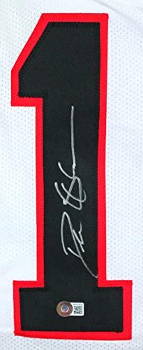 Deion Sanders Autographed TB White Pro Style Jersey-Beckett W Hologram Silver - Image 3