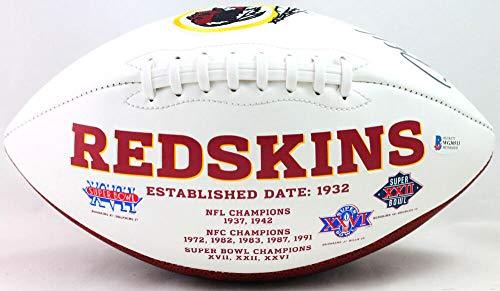 Deion Sanders Autographed Washington Logo Football- Beckett W - Image 2