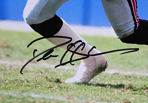 Deion Sanders Signed Atlanta Falcons 16x20 Running HM Photo-Beckett W Hologram Black - Image 4