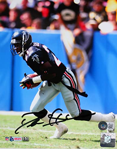 Deion Sanders Signed Atlanta Falcons 8x10 Running HM Photo-Beckett W Hologram Black