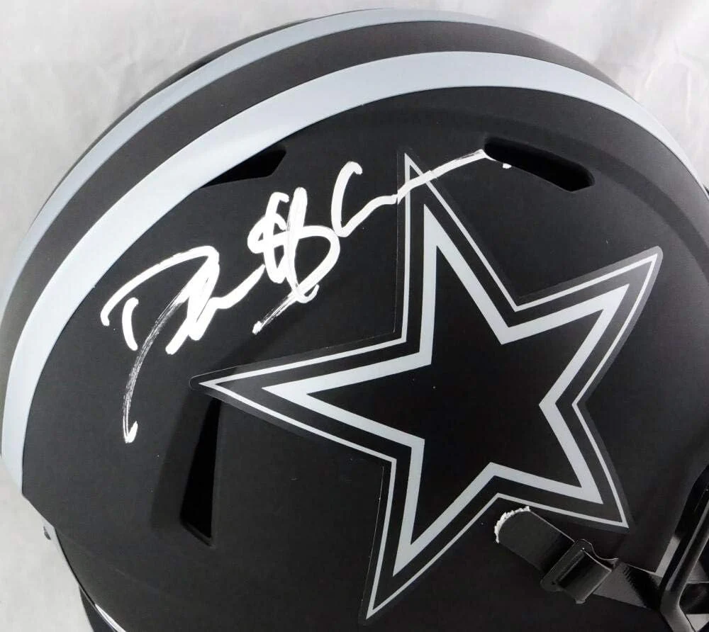 Deion Sanders Signed Cowboys F/S Eclipse Speed Helmet - Beckett W Auth *Silver - Image 2