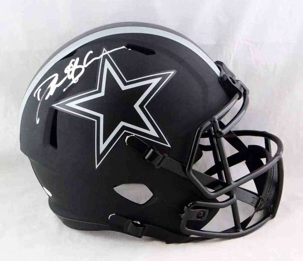 Deion Sanders Signed Cowboys F/S Eclipse Speed Helmet - Beckett W Auth *Silver - Image 3