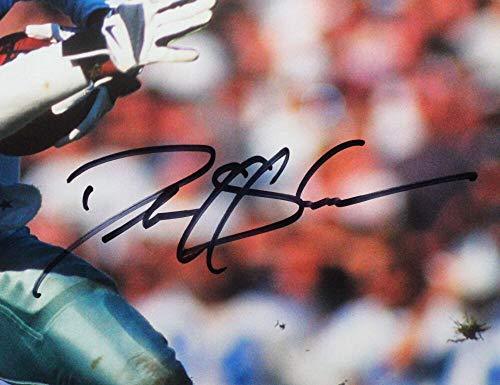 Deion Sanders Signed Dallas Cowboys 16x20 Vs Raiders HM Photo - Beckett W Black - Image 2