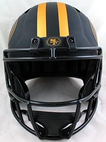 Deion Sanders Signed San Francisco 49ers F/S Eclipse Helmet-Beckett W Hologram Gold - Image 4