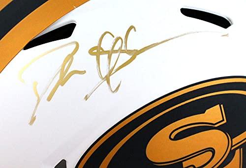 Deion Sanders Signed San Francisco 49ers Lunar Authentic F/S Helmet- Beckett W Blue - Image 5