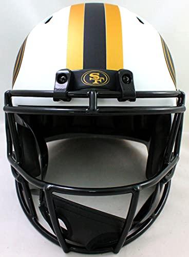 Deion Sanders Signed San Francisco 49ers Lunar Speed F/S Helmet- BA W Holo Gold - Image 4