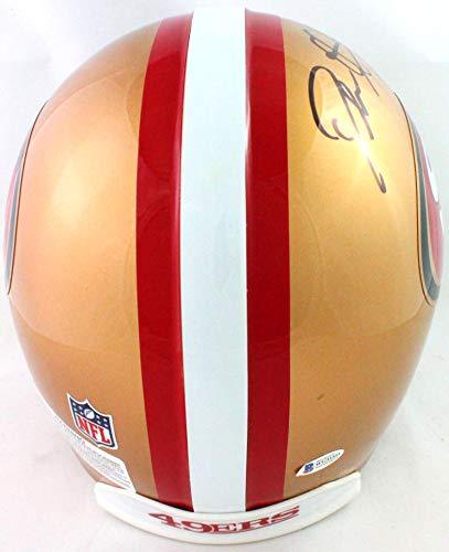 Deion Sanders Signed SF 49ers Full Size Authentic Helmet w/HOF- Beckett W Blk - Image 3
