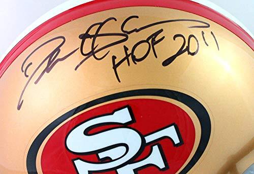 Deion Sanders Signed SF 49ers Full Size Authentic Helmet w/HOF- Beckett W Blk - Image 5