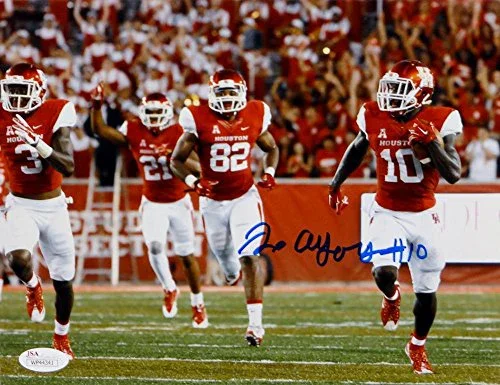 Demarcus Ayers Autographed Houston Cougars 8x10 Running W/ Ball Photo- JSA W Auth
