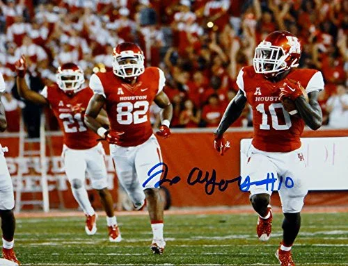 Demarcus Ayers Autographed Houston Cougars 8x10 Running W/ Ball Photo- JSA W Auth - Image 2
