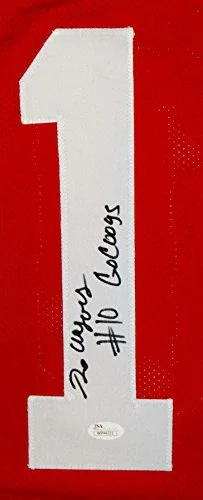 Demarcus Ayers Autographed Red College Style Jersey With Go Coogs- JSA W Auth - Image 3