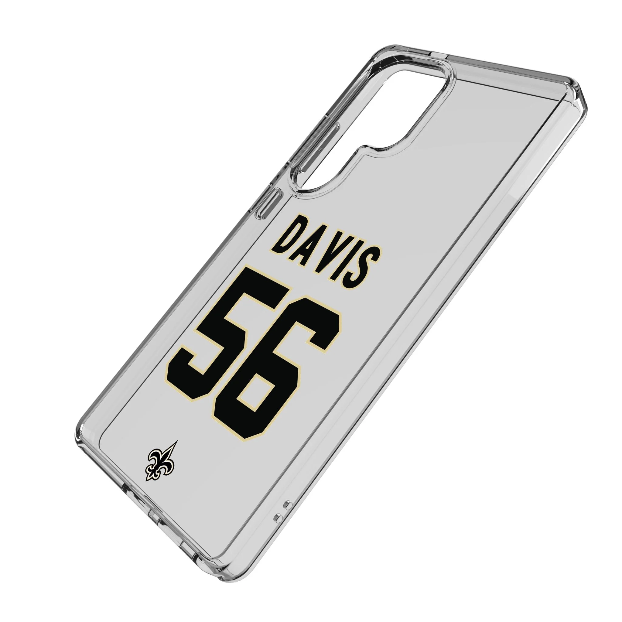Demario Davis New Orleans Saints 56 Game Tactic Clear Phone Case for Samsung Galaxy - Image 2
