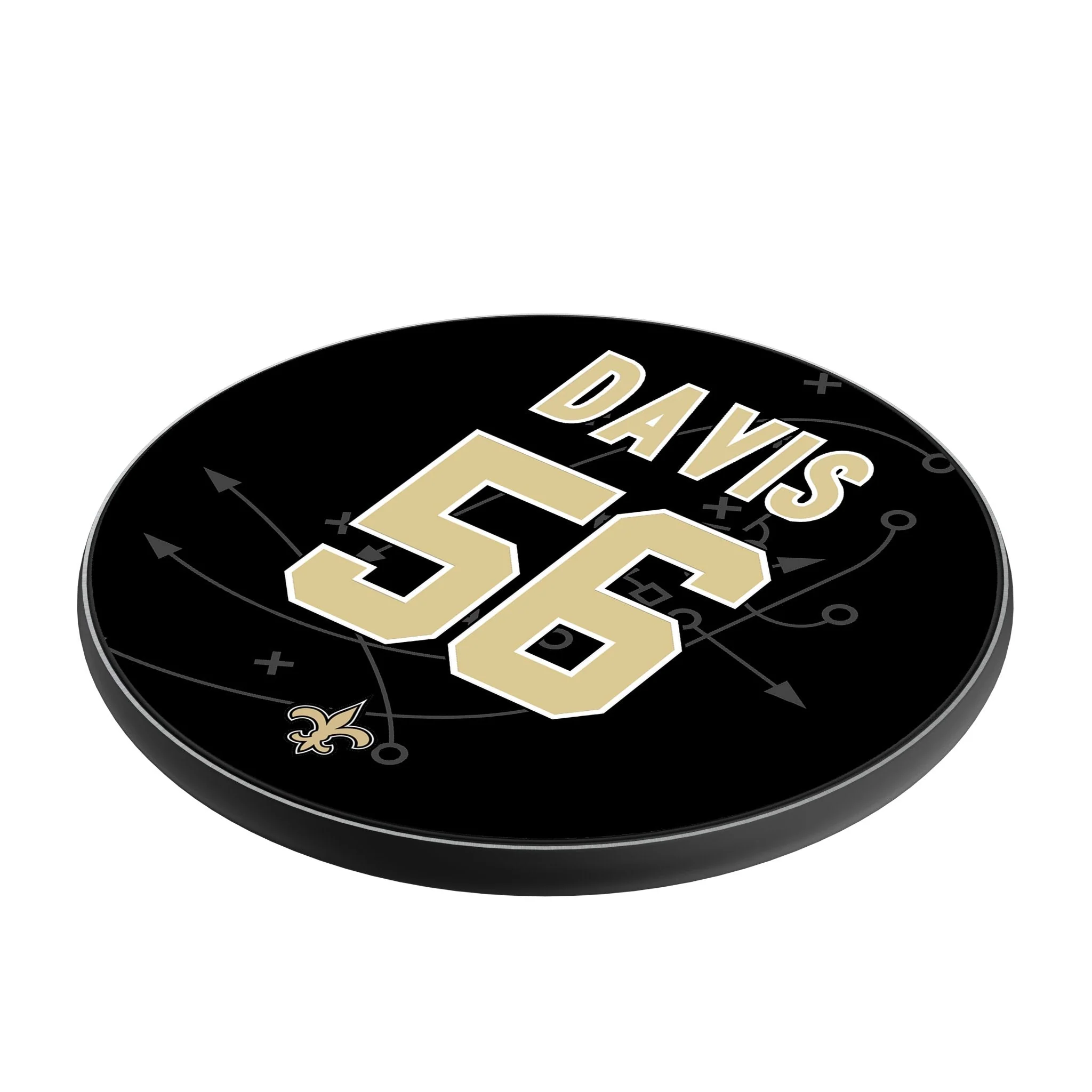 Demario Davis New Orleans Saints 56 Ready 15-Watt Wireless Charger - Image 2