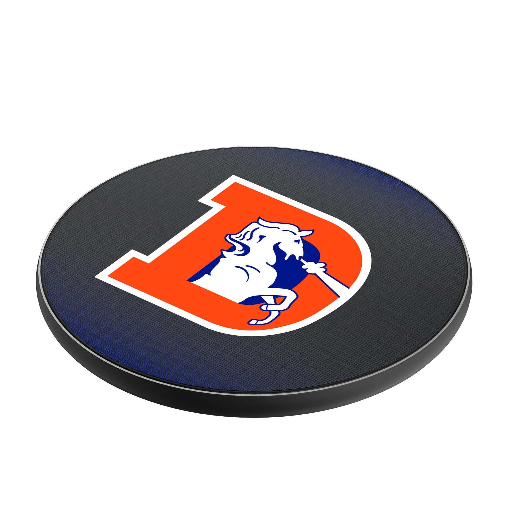 Denver Broncos 1993-1996 Historic Collection Linen 15-Watt Wireless Charger - Image 2