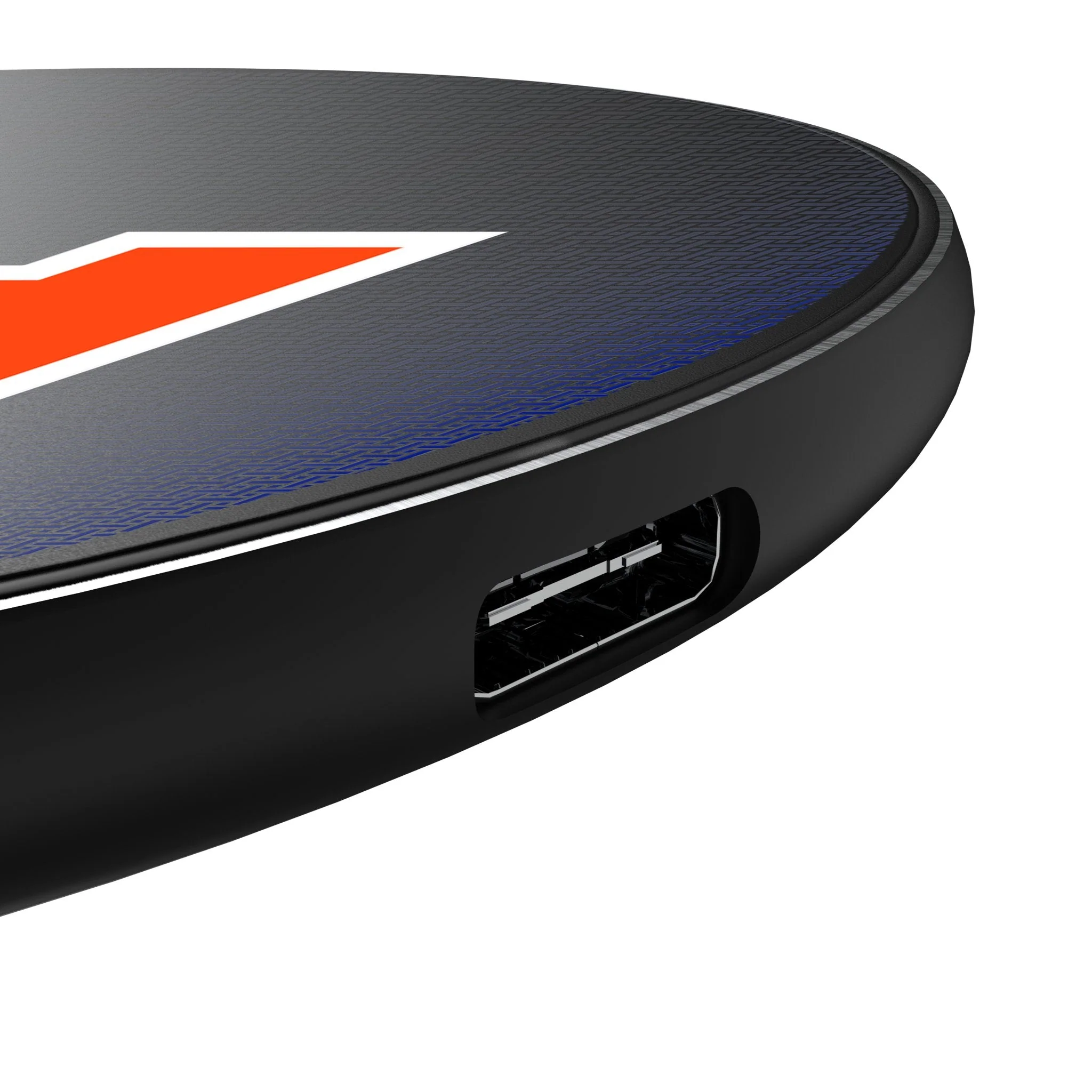 Denver Broncos 1993-1996 Historic Collection Linen 15-Watt Wireless Charger - Image 3