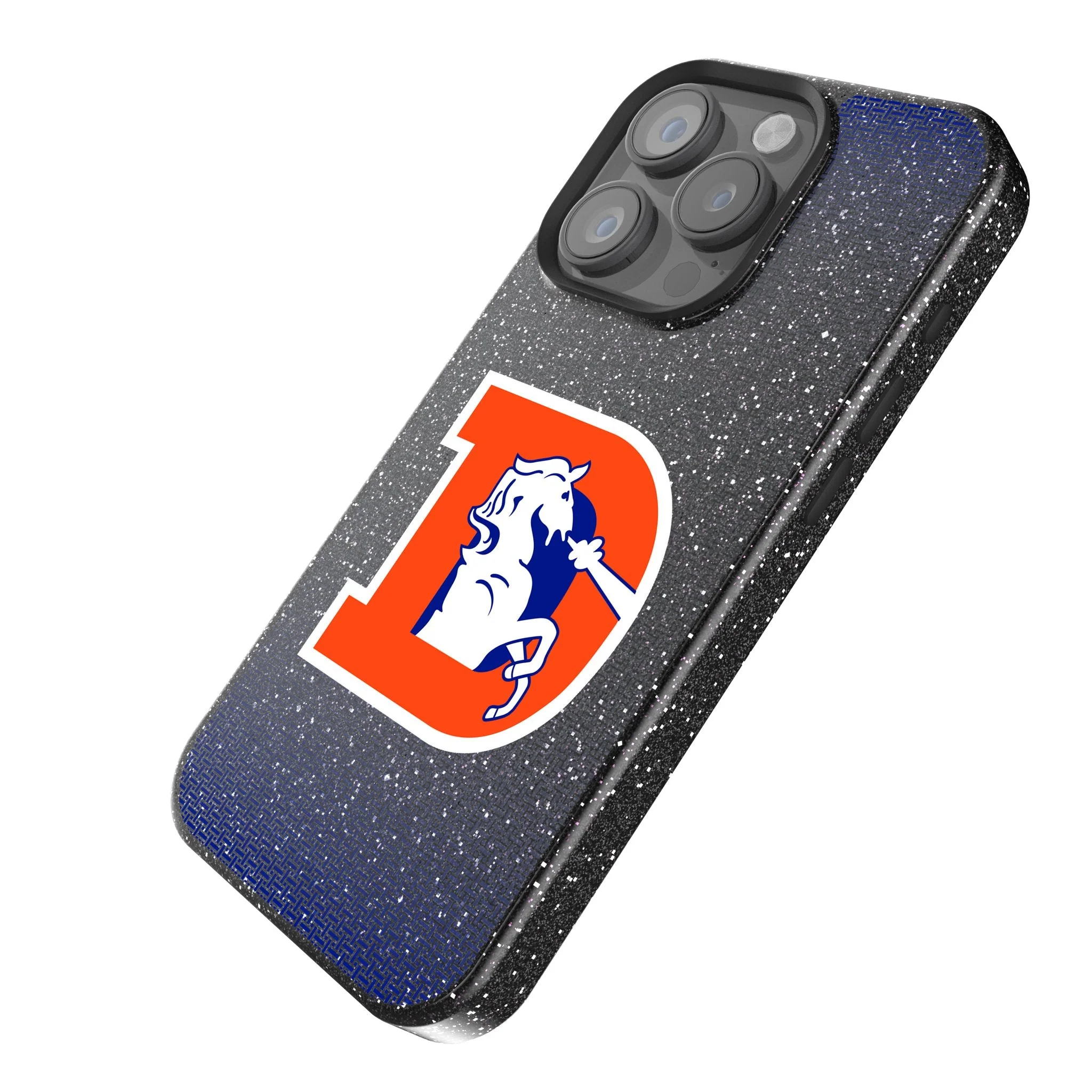 Denver Broncos 1993-1996 Historic Collection Linen Bling Phone Case for Apple iPhone - Image 2