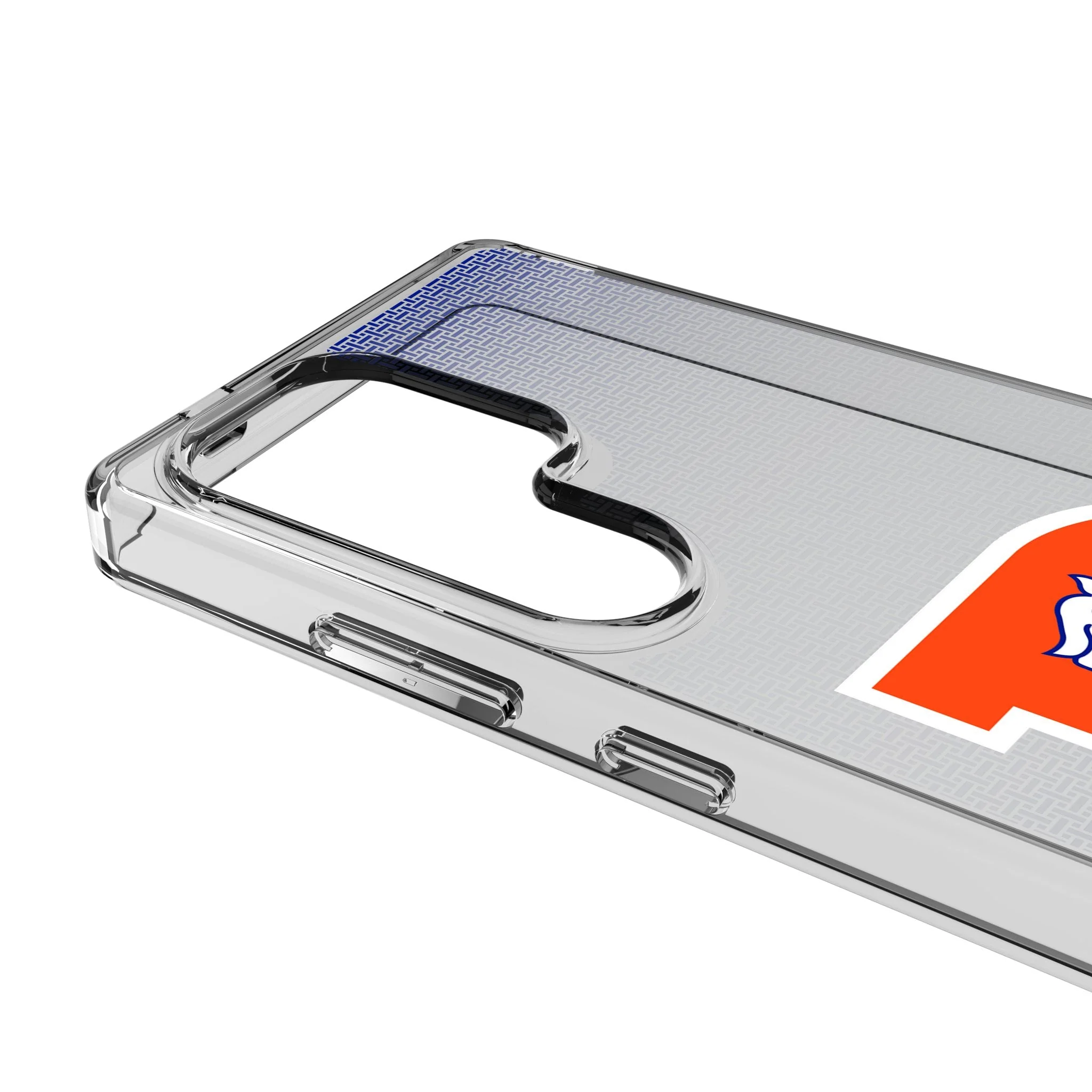 Denver Broncos 1993-1996 Historic Collection Linen Clear Phone Case for Samsung Galaxy - Image 3
