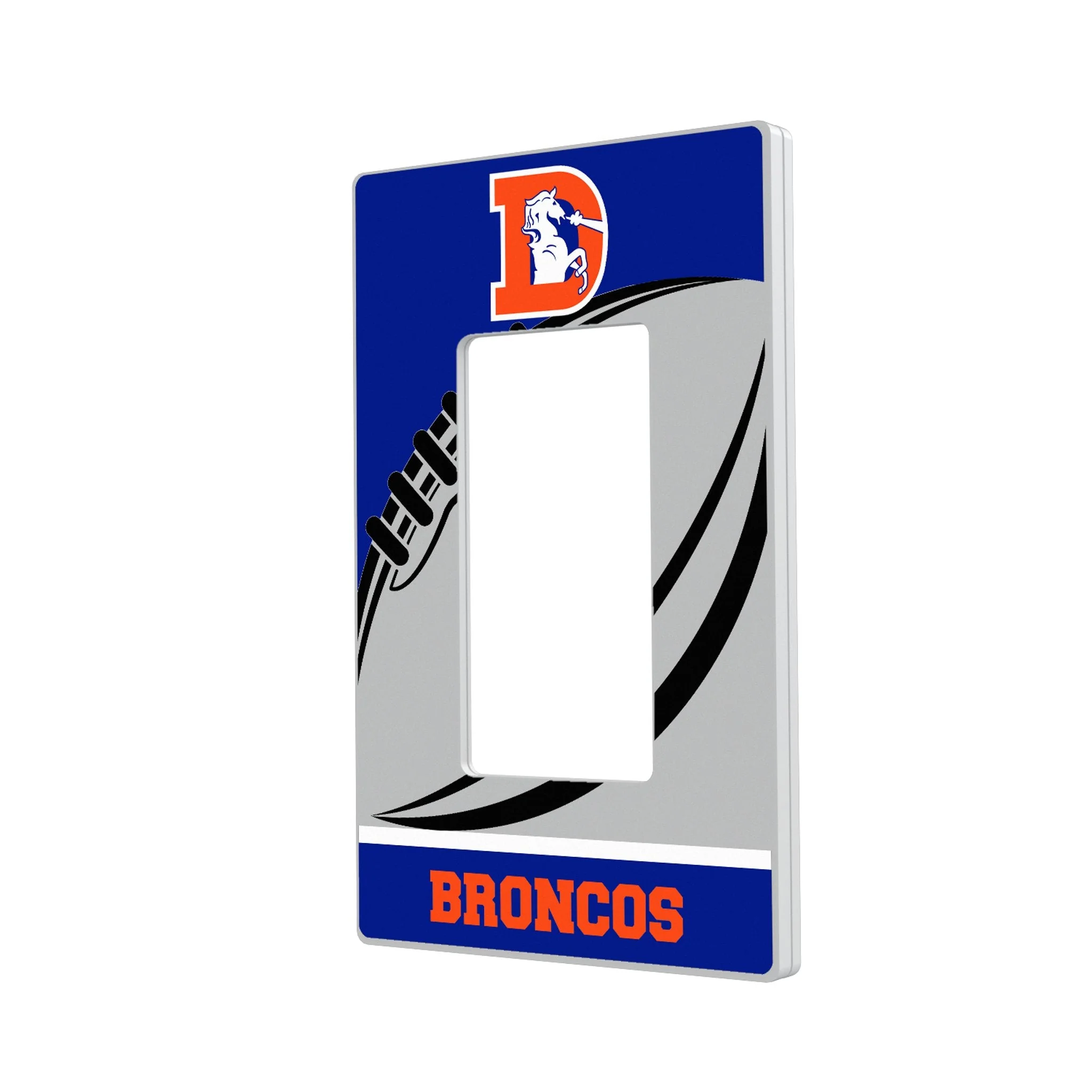 Denver Broncos 1993-1996 Historic Collection Passtime Hidden-Screw Light Switch Plate - Image 2