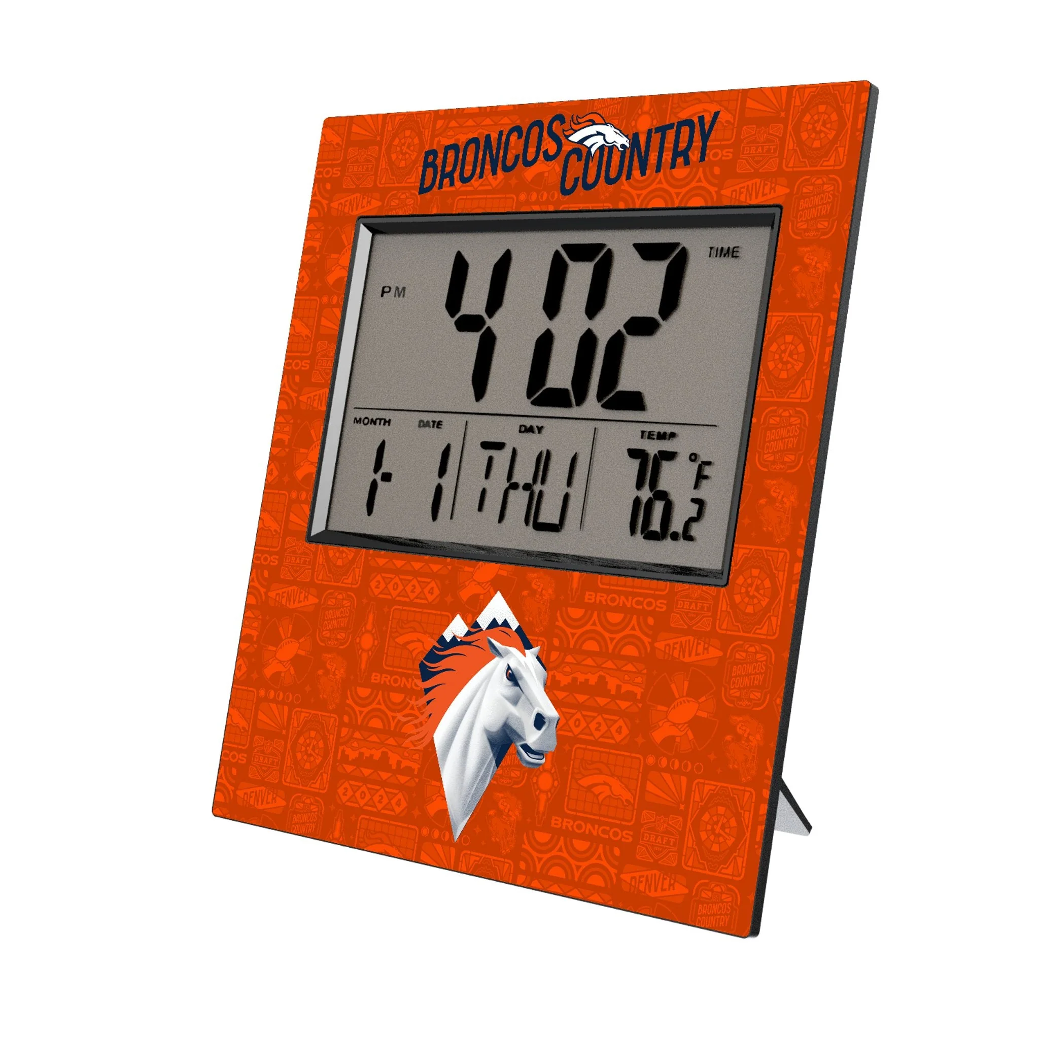 Denver Broncos 2024 Edition Wall Clock