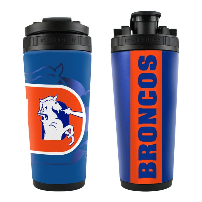 Denver Broncos classic 26oz 4D Stainless Steel Ice Shaker