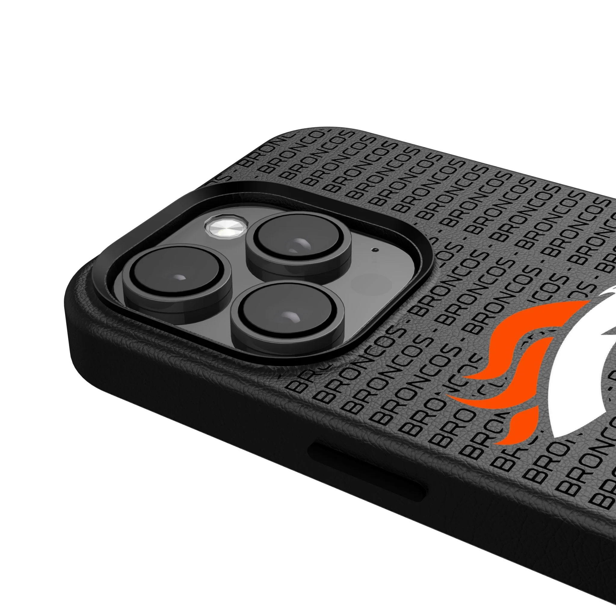 Denver Broncos Text Backdrop MagSafe Compatible Phone Case for Apple iPhone - Image 4