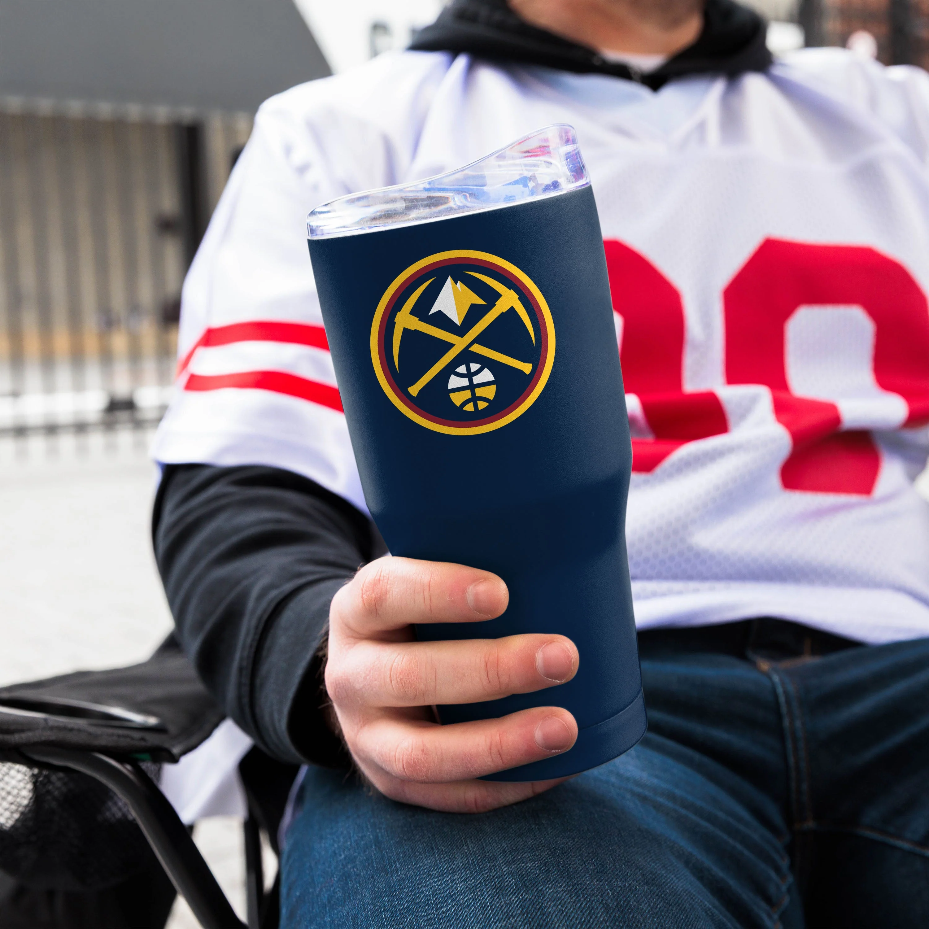 Denver Nuggets 30oz Flipside Powder Coat Tumbler - Image 4