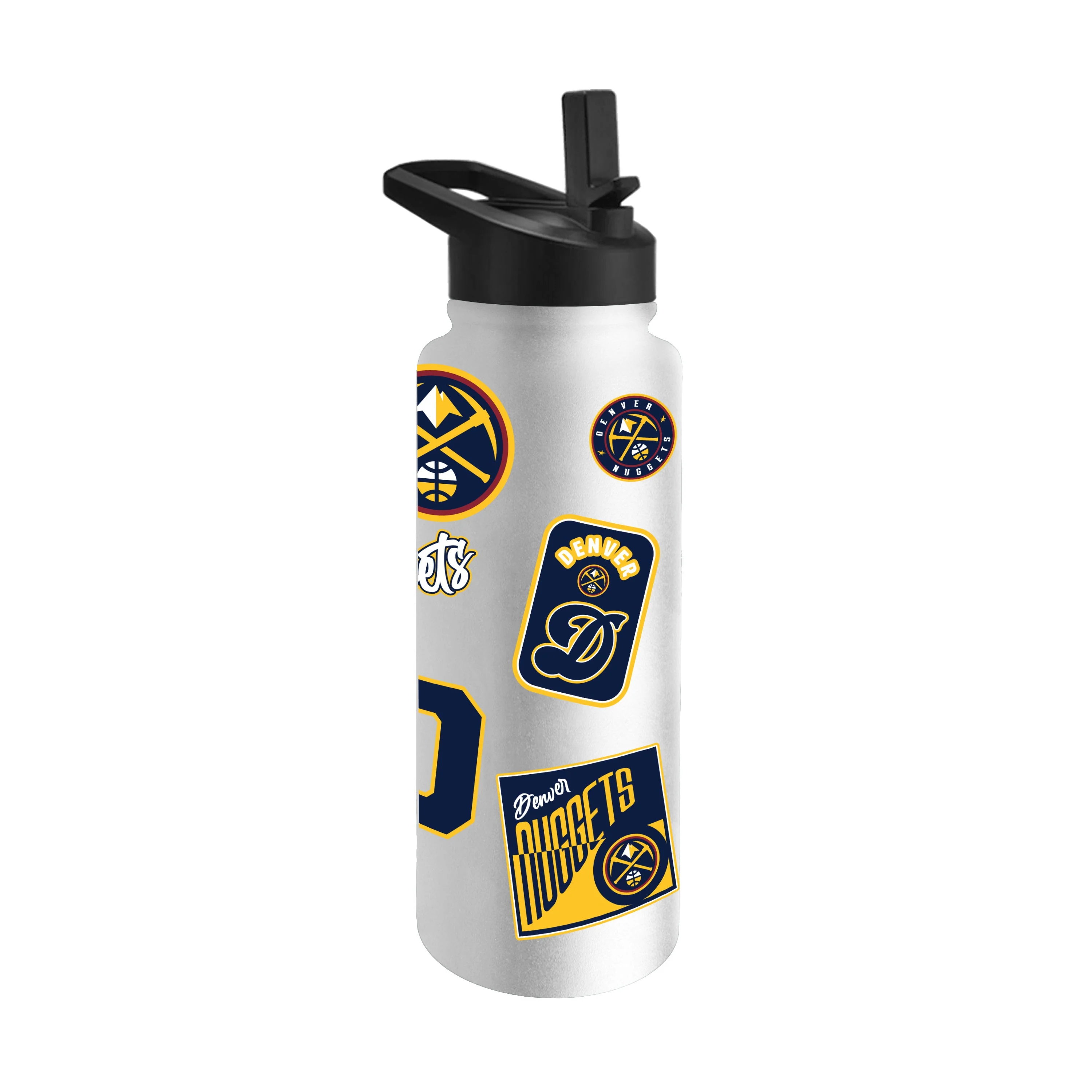 Denver Nuggets 34oz White Dreamweave Quencher Bottle - Image 2