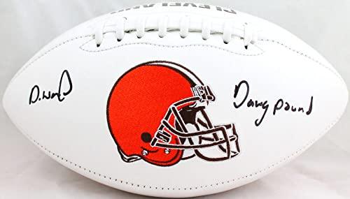 Denzel Ward Autographed Cleveland Browns Logo Football w/Insc.-Beckett W Hologram