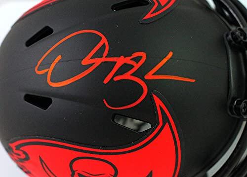 Derrick Brooks Autographed Buccaneers Eclipse Speed Mini Helmet- Beckett W Red - Image 3