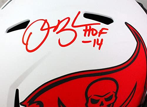 Derrick Brooks Autographed Buccaneers Lunar Speed FS Helmet w HOF- Beckett WRed - Image 5