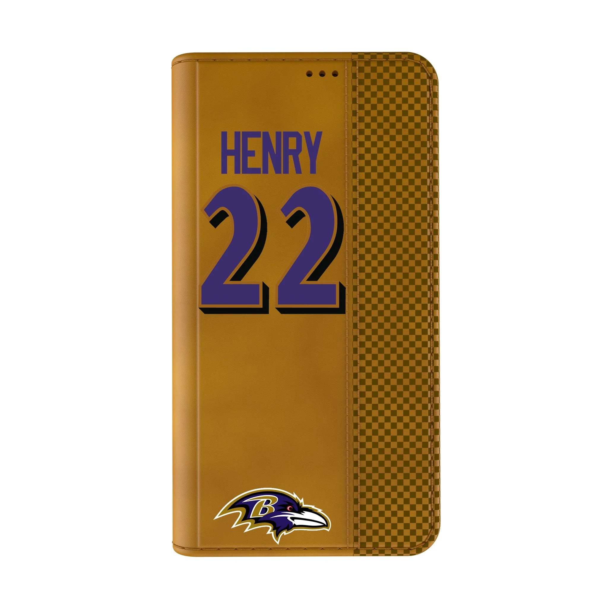 Derrick Henry Baltimore Ravens 22 Game Tactic Folio Phone Case for Apple iPhone - Image 2