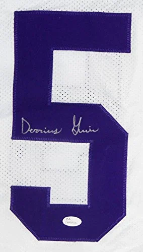 Derrius Guice Autographed White College Style Jersey- JSA Witness Auth - Image 3