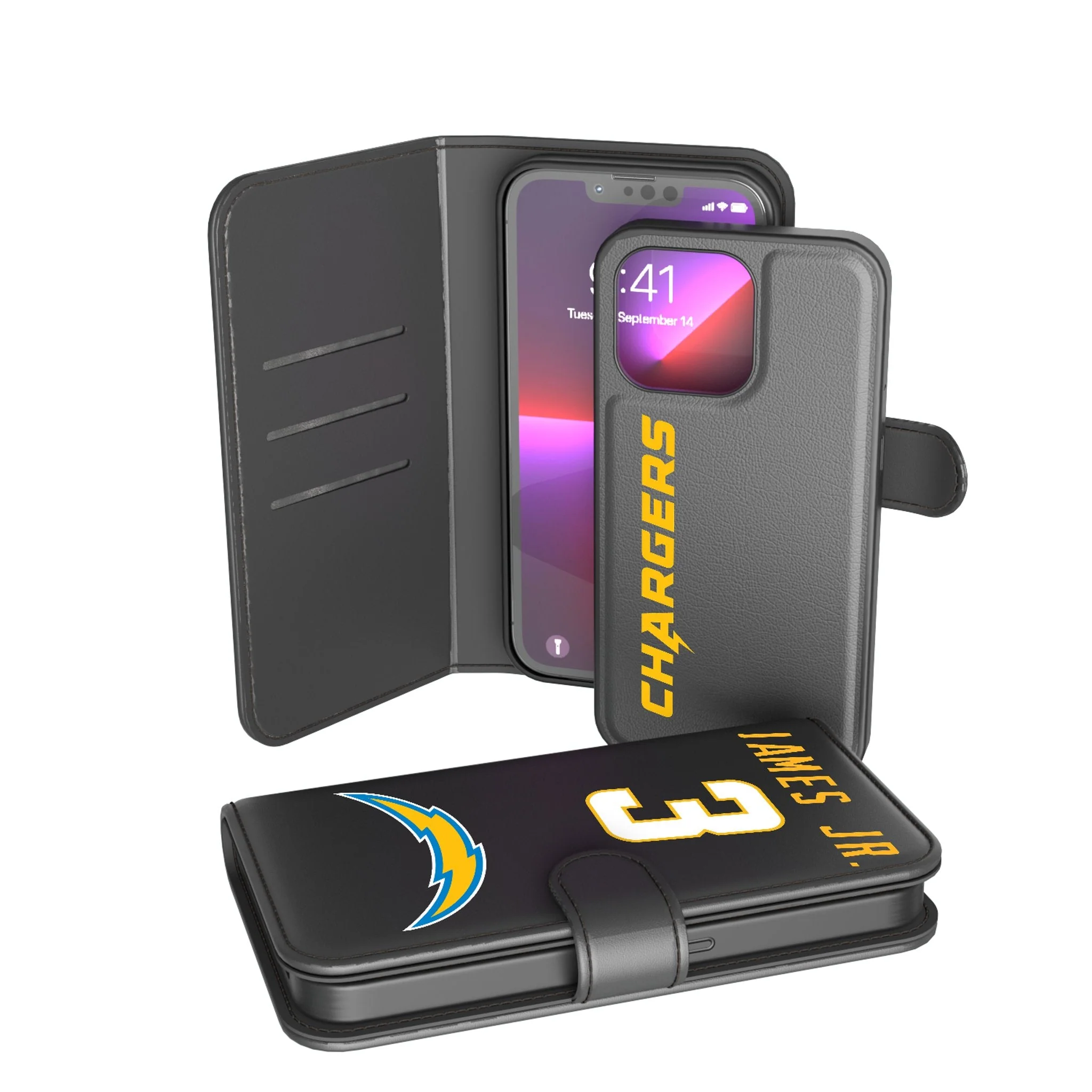 Derwin James Jr. Los Angeles Chargers 3 Ready Wallet Phone Case