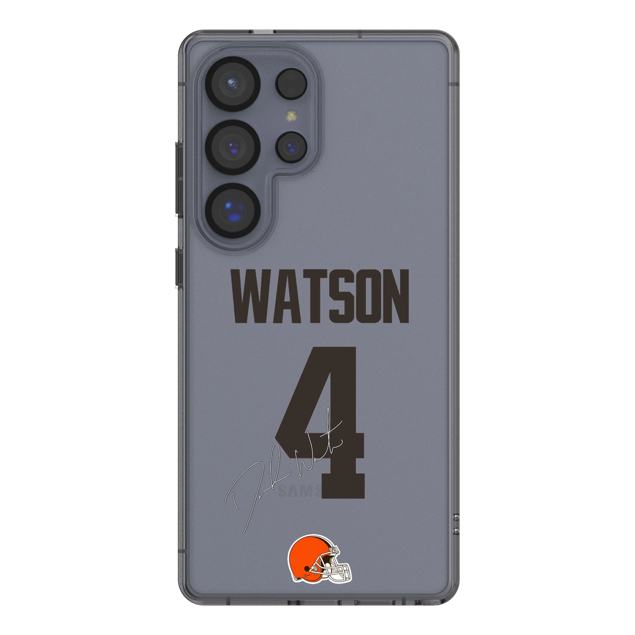 Deshaun Watson Cleveland Browns 4 Game Tactic Clear Phone Case for Samsung Galaxy