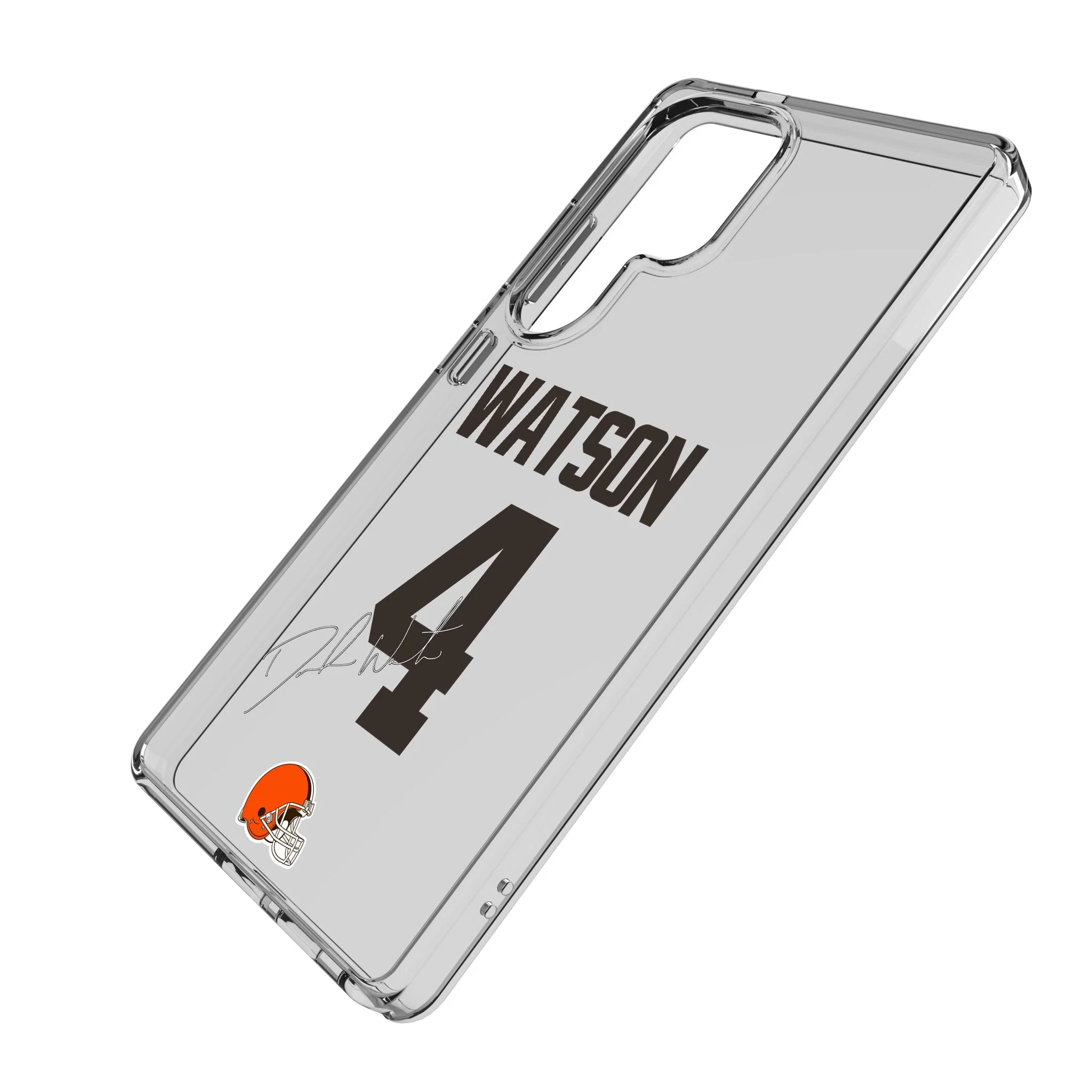 Deshaun Watson Cleveland Browns 4 Game Tactic Clear Phone Case for Samsung Galaxy - Image 2